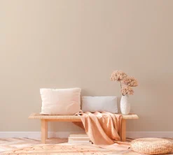Vliestapete Uni Textil Optik Struktur Creme Grau 37603-1