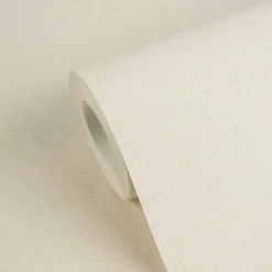 Vliestapete Uni Textiloptik Struktur Creme Beige 79202-1