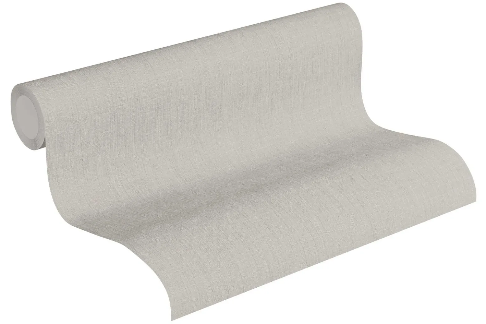 Vliestapete Uni Textil-Optik grau 36922-6