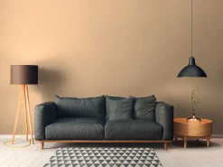 Vliestapete Uni Textil-Optik beige-orange 37749-4