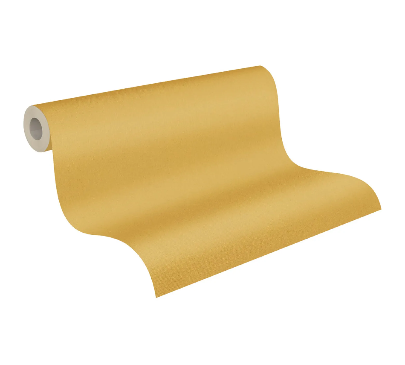Vliestapete Uni Textil-Optik braun-gelb 37702-6