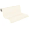 Vliestapete Uni Textil-Optik creme 37703-7