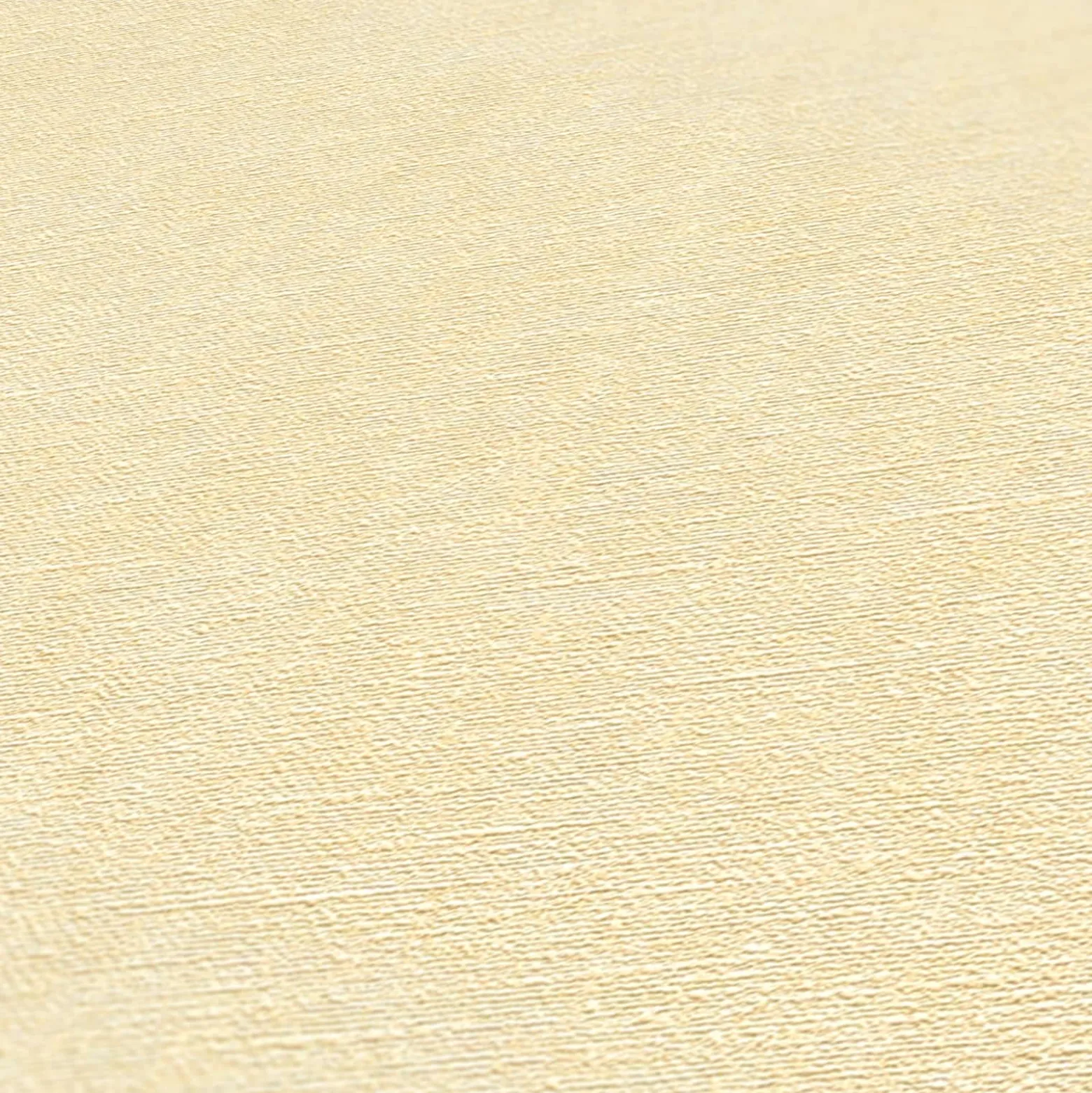 Vliestapete Uni Textil Optik Struktur Gelb Creme 39565-1