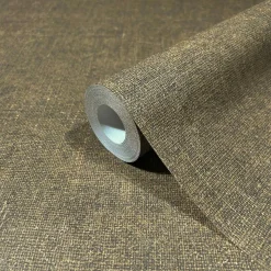 Vliestapete Uni Textil Optik Modern Braun Beige 45779