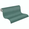 Vliestapete Uni Textiloptik Modern Petrol 79166-1