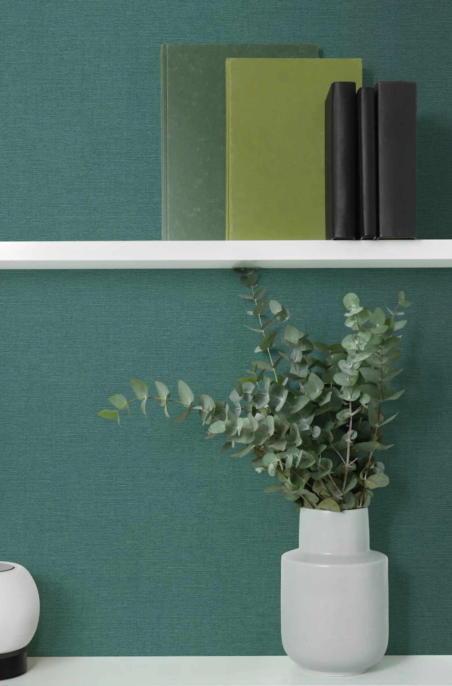Vliestapete Uni Textiloptik Modern Petrol 79166-1