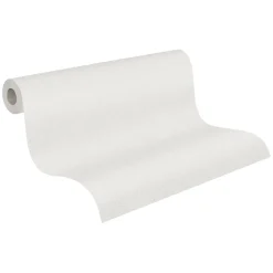 Vliestapete Uni Textil Optik Grau Weiß Glitzer 38662-6