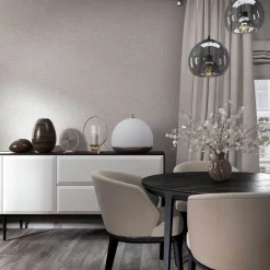 Vliestapete Uni Textiloptik Beige Grau Metallic 35110