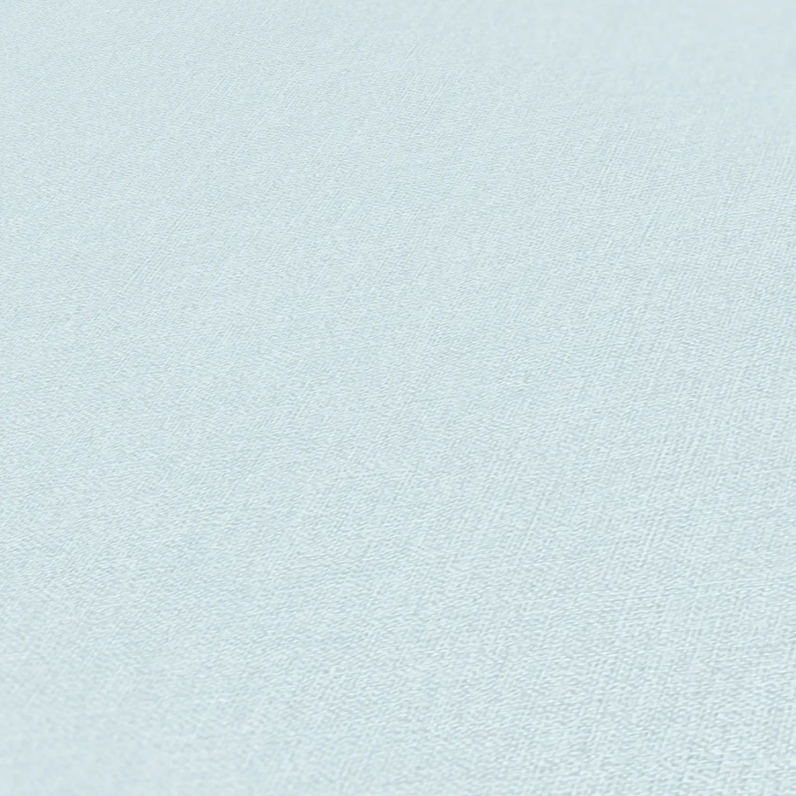 Vliestapete Uni Textil Optik Hellblau Weiß 3908-75
