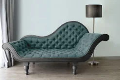 Vliestapete Uni Textil Optik Hellblau Weiß 3908-75