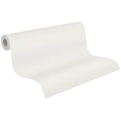 Vliestapete Uni Textil Optik Struktur Weiß 39266-2