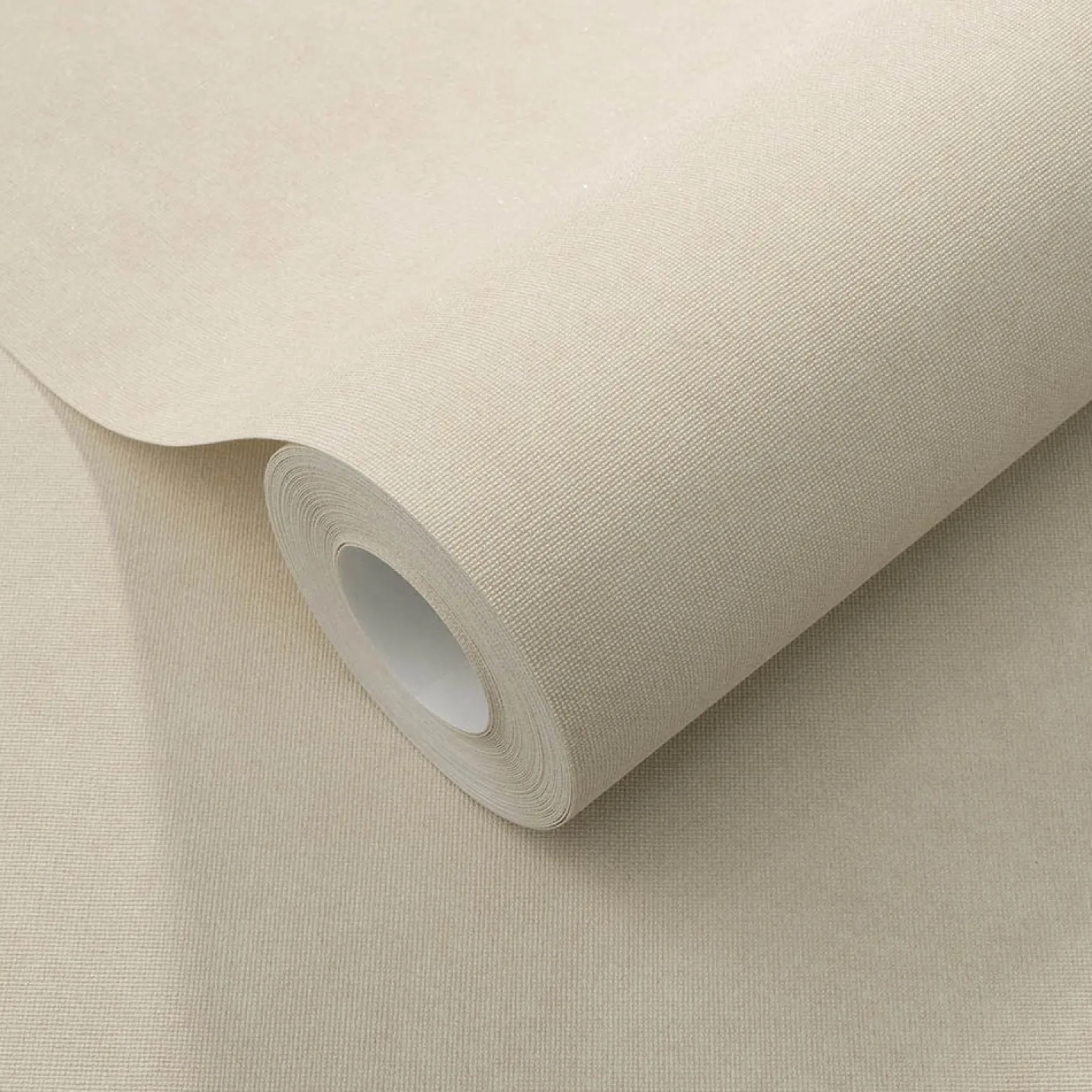 Vliestapete Uni Textiloptik Creme Beige Glitzer 10473-02