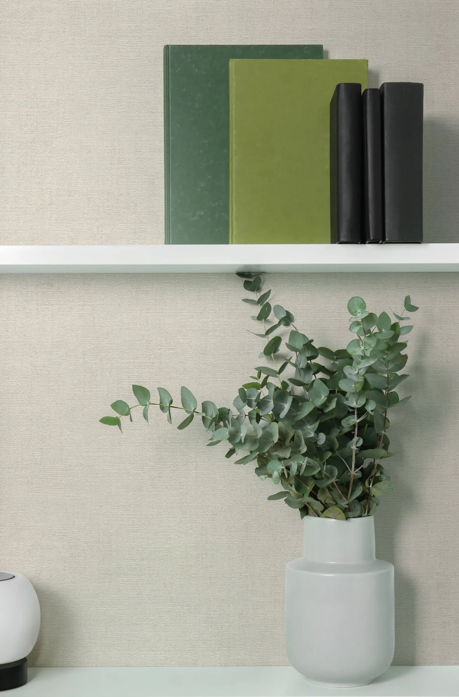 Vliestapete Uni Textiloptik Modern Hellgrau 79165-4