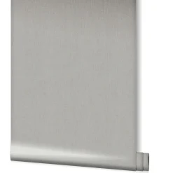 Vliestapete Uni Textil silbergrau metallic 31627