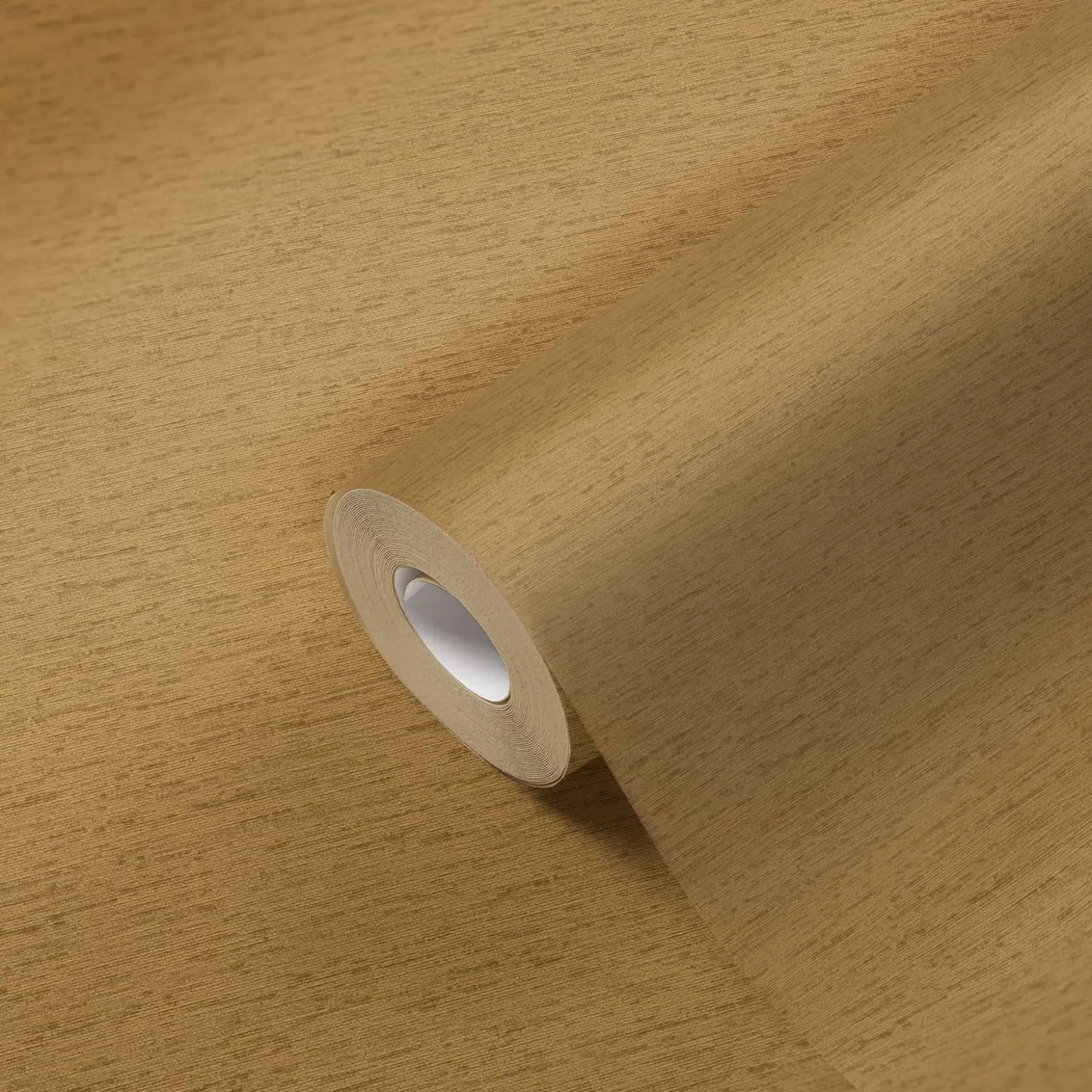 Vliestapete Uni Textil Struktur Gelb Braun 39351-6