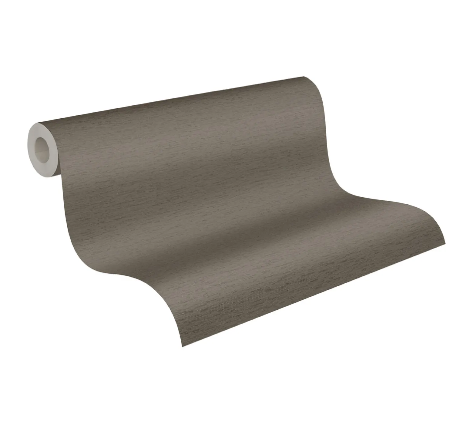 Vliestapete Uni Textil Struktur Braun Grau 39352-1