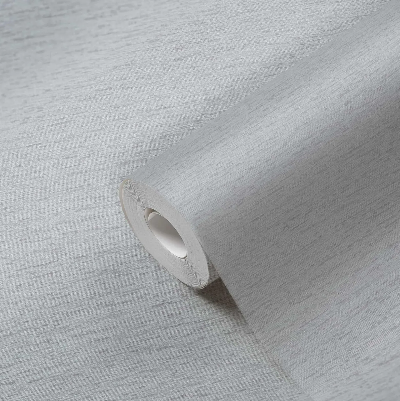 Vliestapete Uni Textil Struktur Hellgrau 39351-4