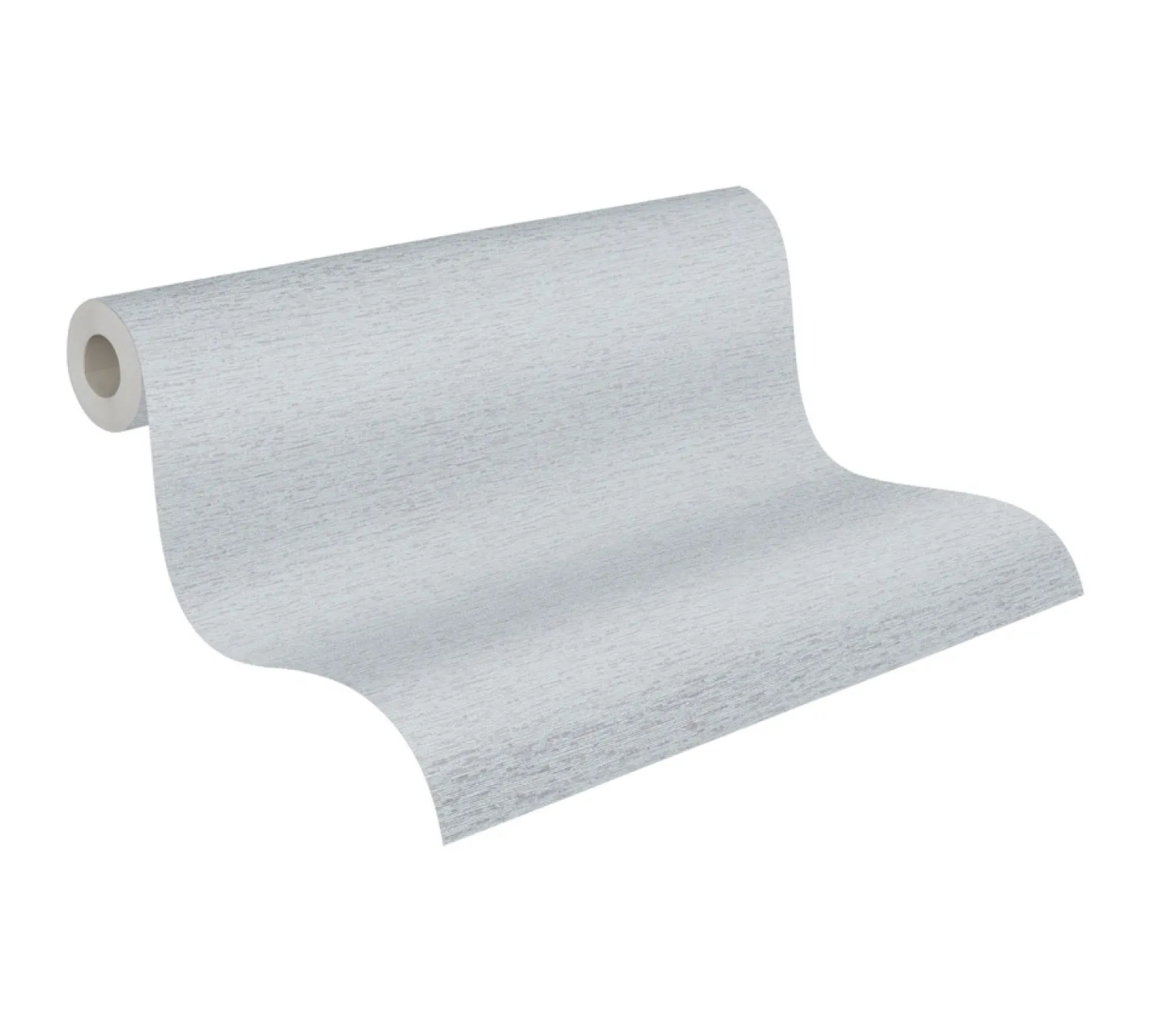 Vliestapete Uni Textil Struktur Hellgrau 39351-4