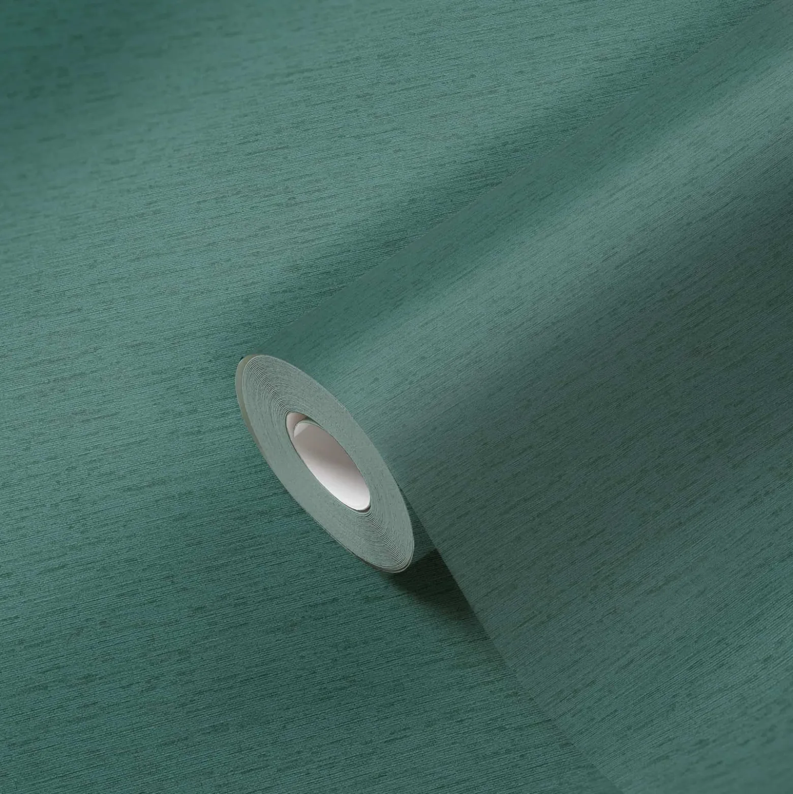 Vliestapete Uni Textil Struktur Petrol Grün 39351-2