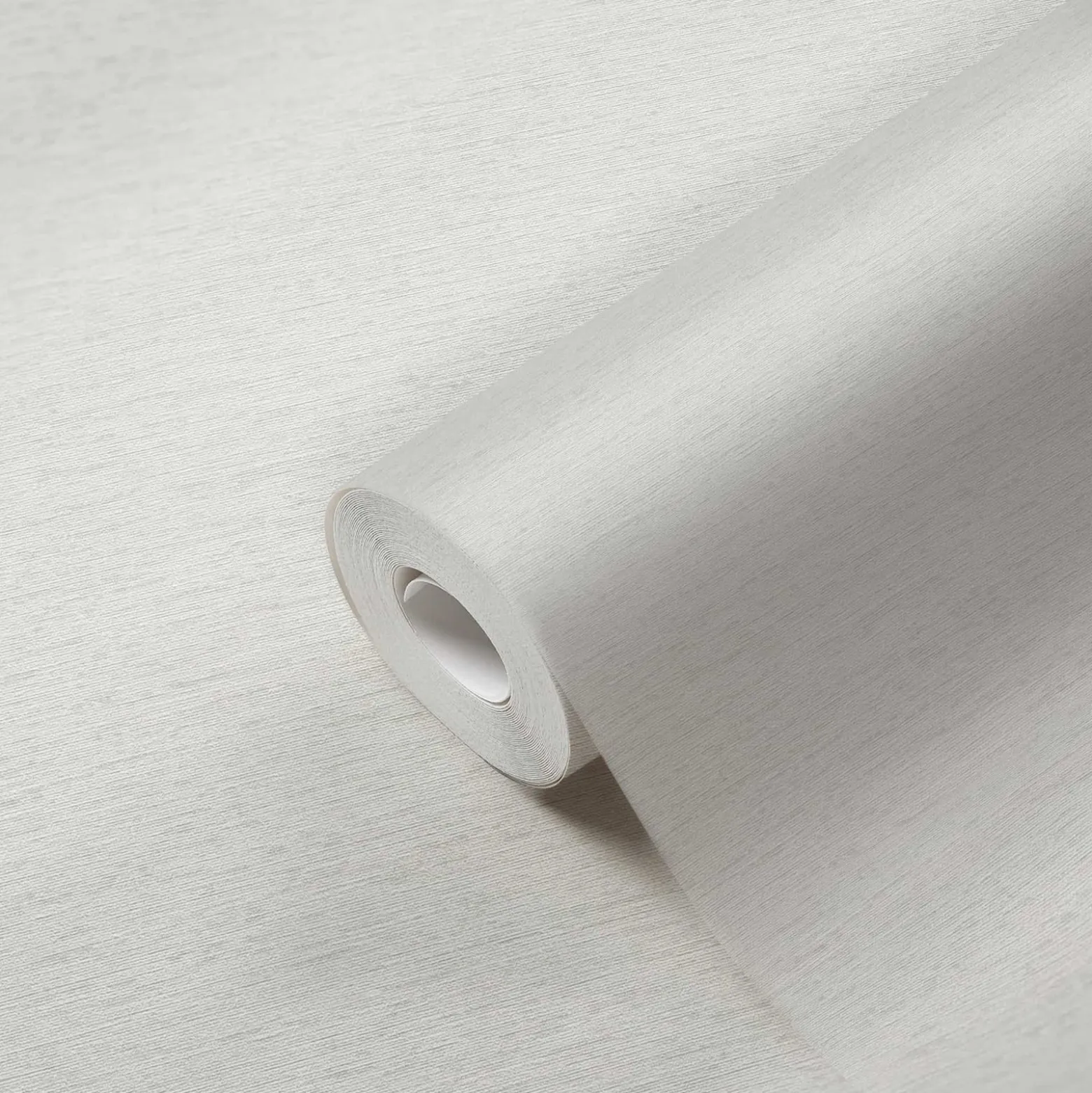 Vliestapete Uni Textil Struktur Weiß Grau 39351-3