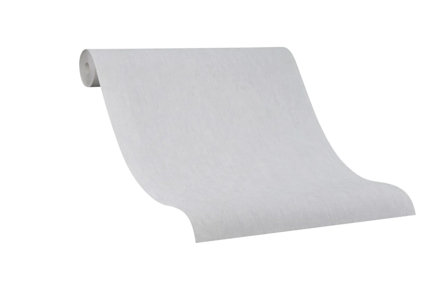 Vliestapete Uni Textil weiß-grau Marburg 32224