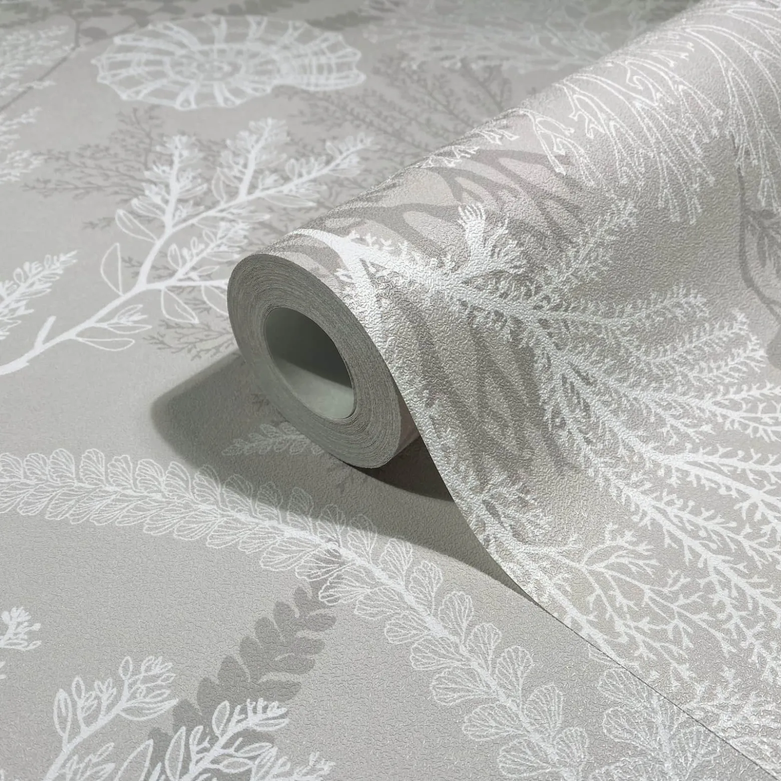 Vliestapete Unterwasser Floral Beige Weiß 81690