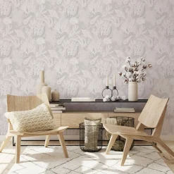 Vliestapete Unterwasser Floral Beige Weiß 81690