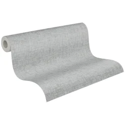 Vliestapete Used-Look Grau Silber Metallic 39564-2