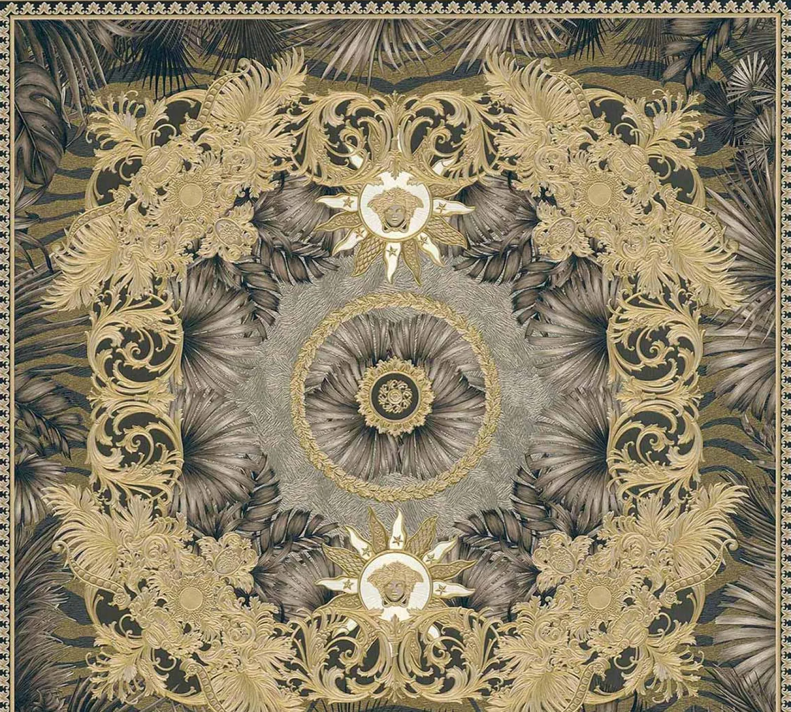 Vliestapete Versace Gold Braun Dschungel 38703-5