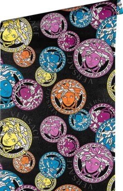 Vliestapete Versace Schwarz Bunt Logo 38610-4