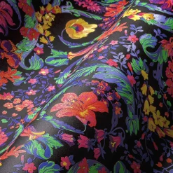 Vliestapete Versace Schwarz Bunt Floral 38706-1