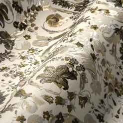 Vliestapete Versace Weiß Gold Silber Floral 38706-6