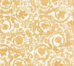 Vliestapete Versace Weiß Gold Floral 38706-4