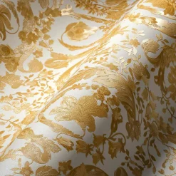 Vliestapete Versace Weiß Gold Floral 38706-4
