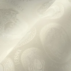 Vliestapete Versace Weiß Logo Medusa 38611-6