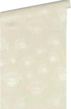 Vliestapete Versace Weiß Logo Medusa 38611-6