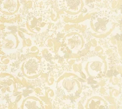 Vliestapete Versace Weiß Perlmutt Floral 38706-3