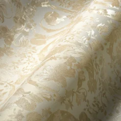 Vliestapete Versace Weiß Perlmutt Floral 38706-3