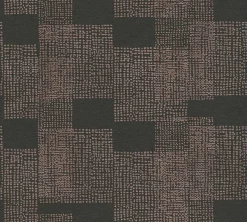 Vliestapete Vierecke Punkte schwarz bronze 38525-2