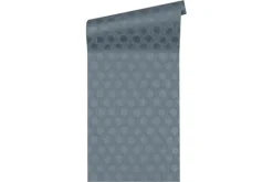 Vliestapete Waben blau Metallic Architects Paper 33327-4