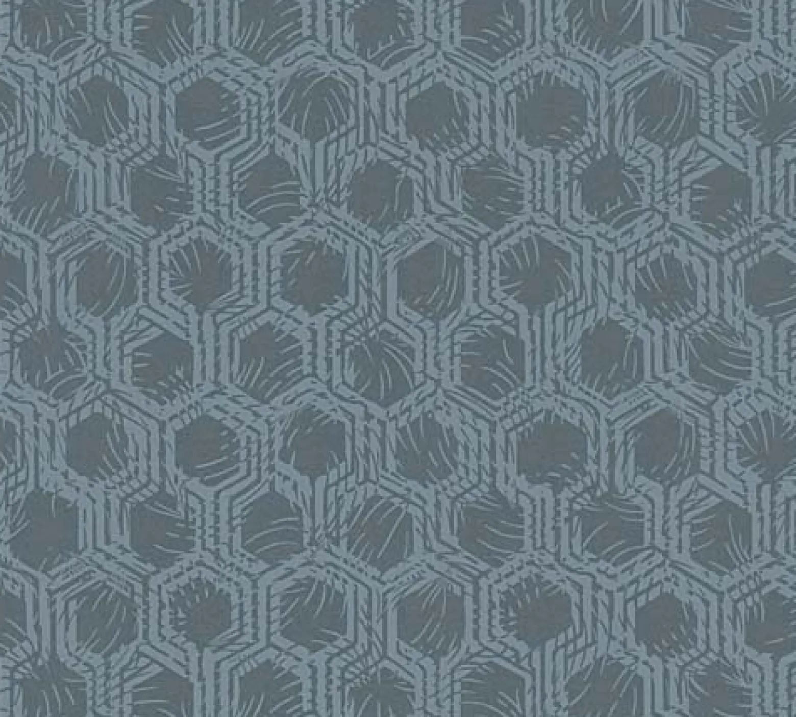 Vliestapete Waben blau Metallic Architects Paper 33327-4