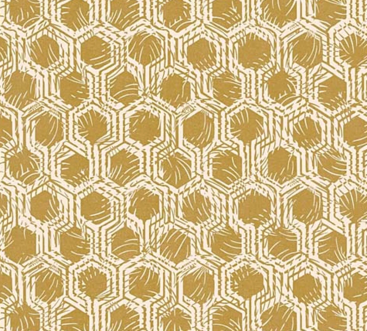 Vliestapete Waben gold Metallic Architects Paper 33327-3