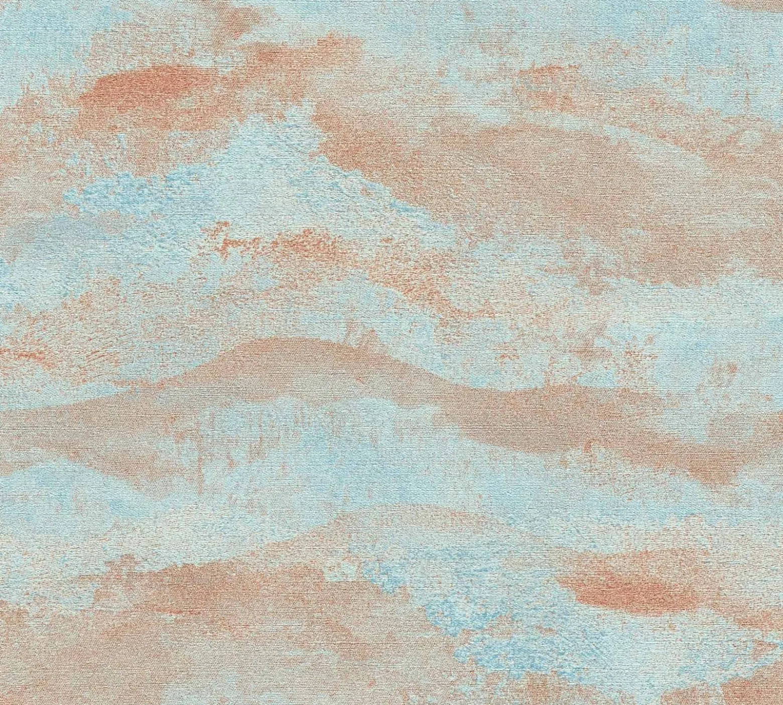 Vliestapete Wellen Abstrakt Blau Kupfer Metallic 78656-5