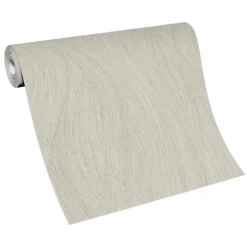 Vliestapete Wellen Beige Silber Metallic 10317-02