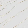 Vliestapete Wellen Maserung Hellgrau Gold Metallic 10440-31