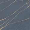 Vliestapete Wellen Maserung Blau Gold Metallic 10440-08