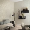 Vliestapete 34259 Wellen Muster Grau Gold Marburg