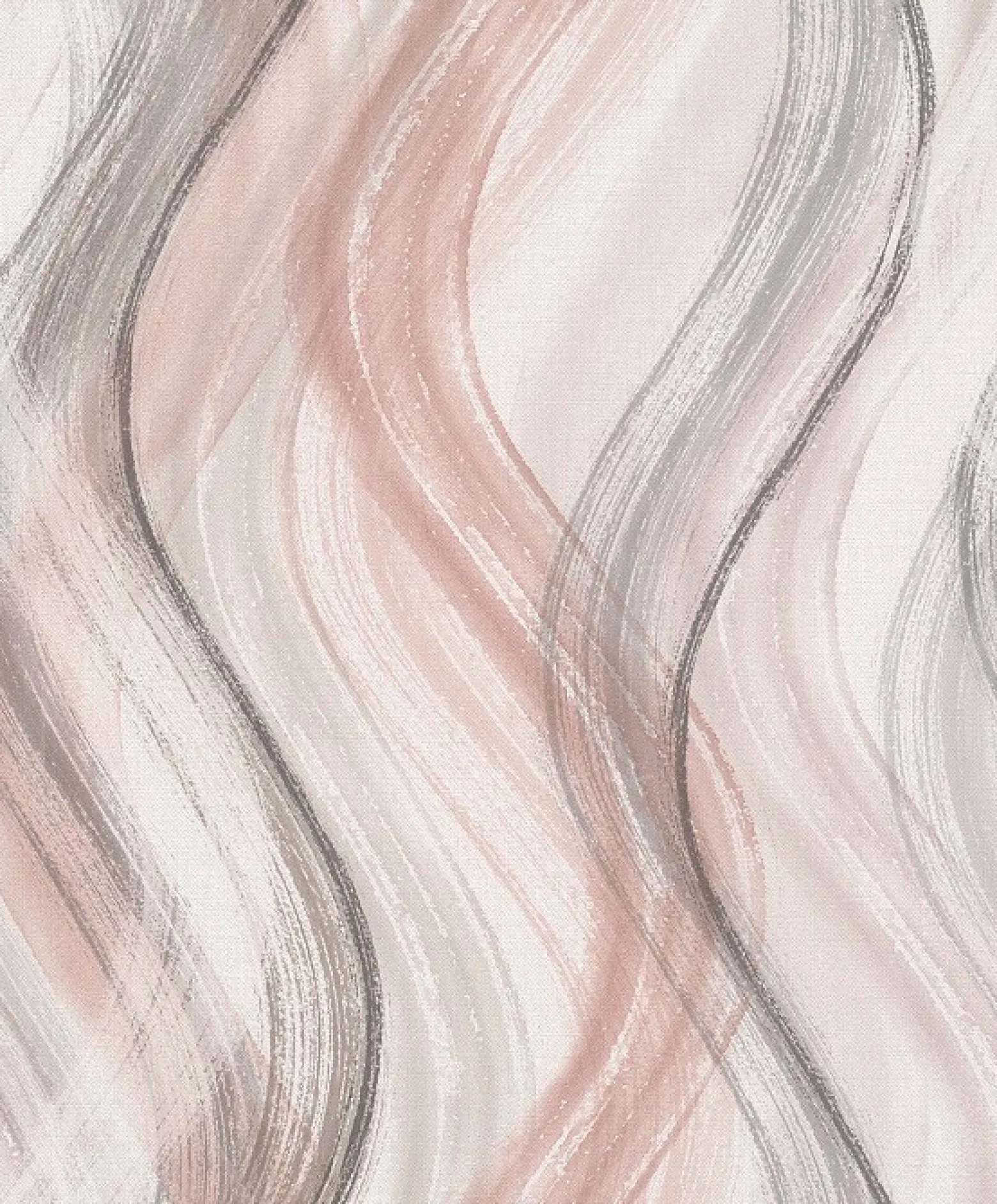 Vliestapete Wellen-Muster rosa beige grau Marburg 32443