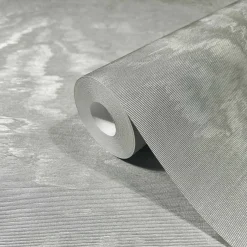 Vliestapete Wellen Muster Silber Metallic 86542