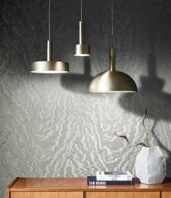 Vliestapete Wellen Muster Silber Metallic 86542